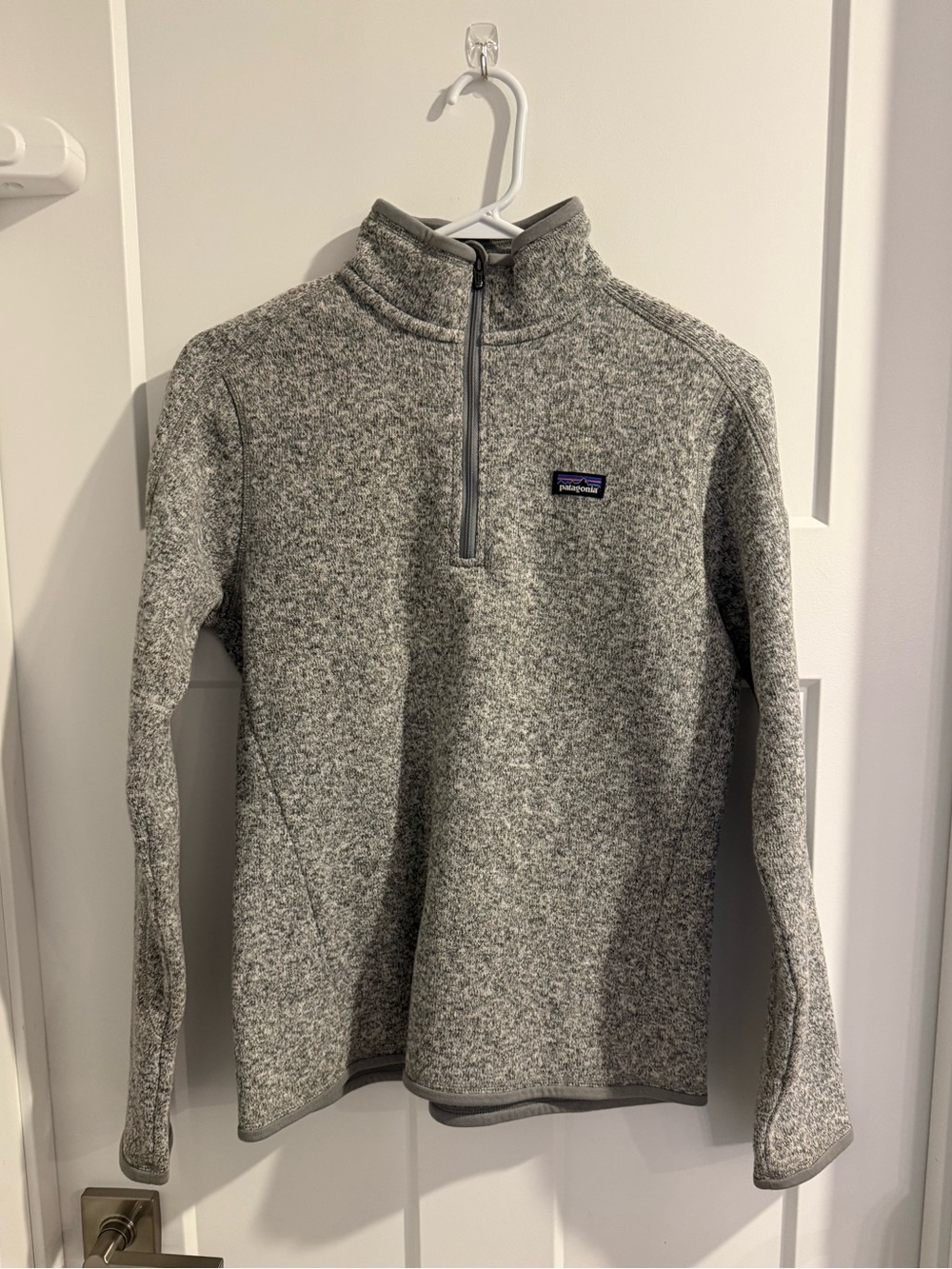 Patagonia Womens Heather Gray 1/4-Zip Fleece Pullover